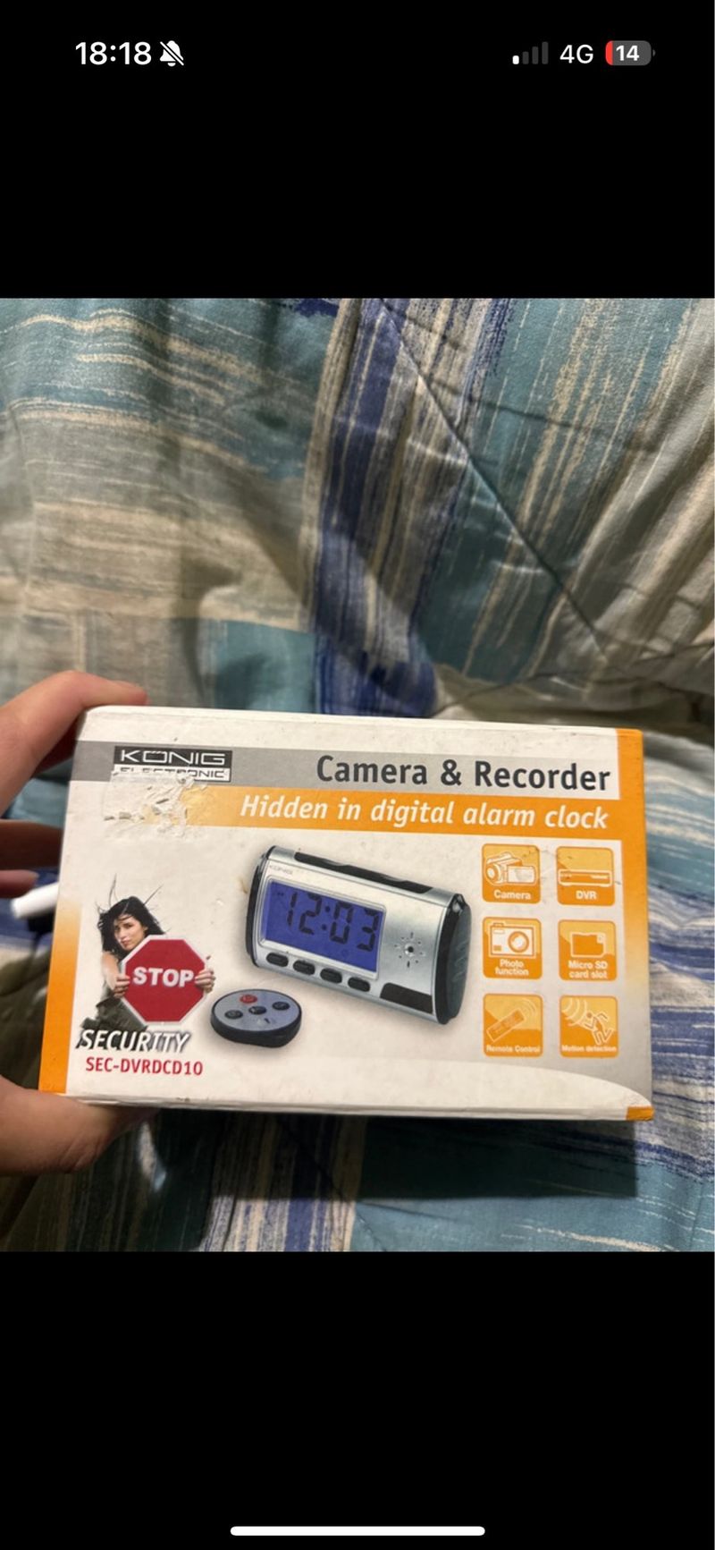 Alarma digital Konig con cámara