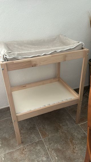 Cambiador bebé madera