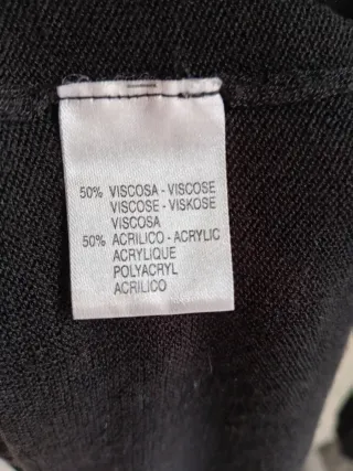 Cardigan lungo Kontatto nero donna viscosa S