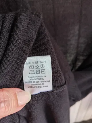 Cardigan lungo Kontatto nero donna viscosa S