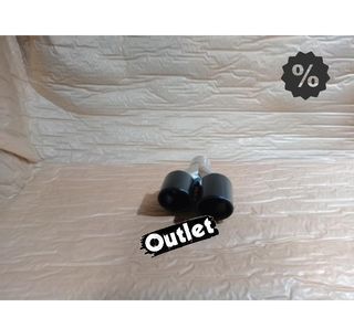 PK COLAS ESCAPE SALIDA DOBLE UNIVERSAL 2x 89MM ACERO INOX NE