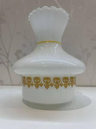 Tulipa Cristal Opalino Vintage Años 70