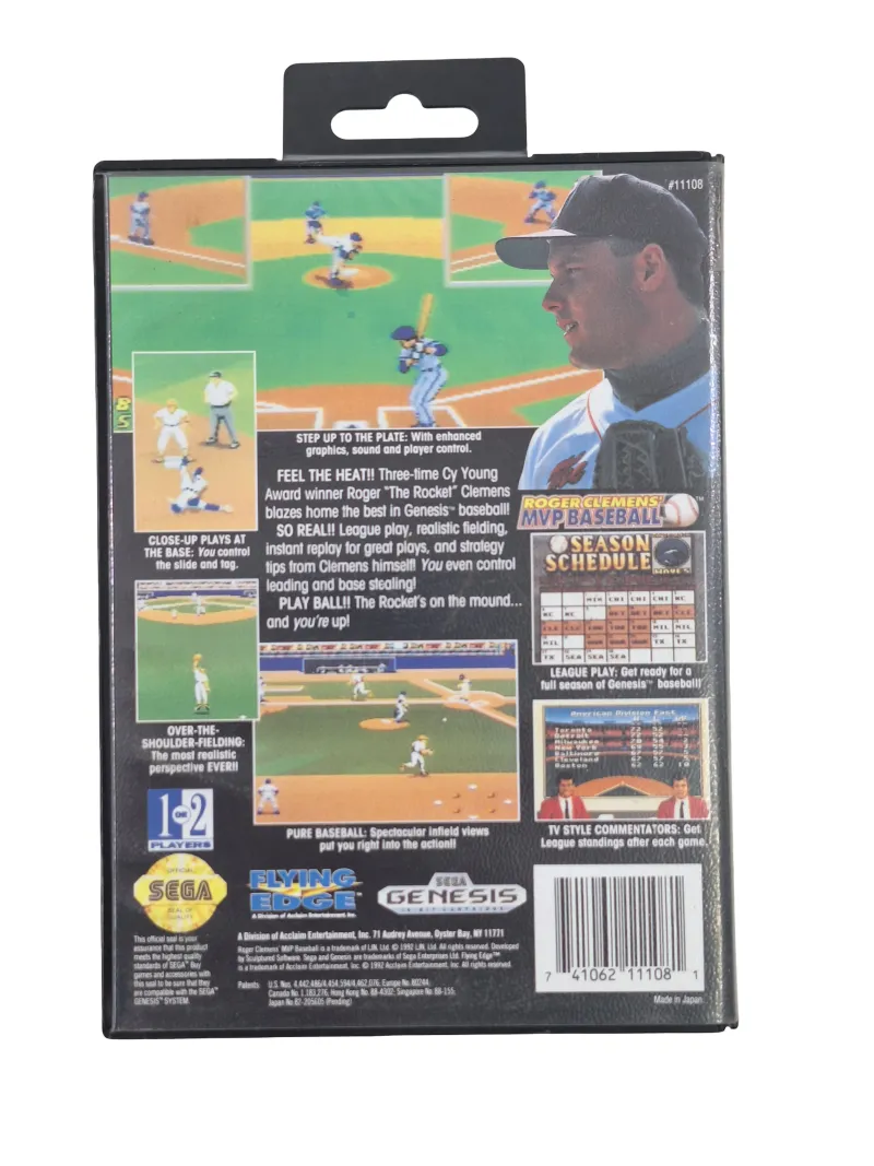 Roger Clemens MVP Baseball Mega Drive afbeelding 2