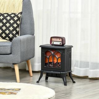Chimenea Eléctrica de Pie 750/1500 W con Llama