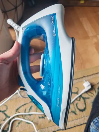 Plancha Philips Azul y Blanca