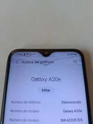 Samsung Galaxy A20e Negro