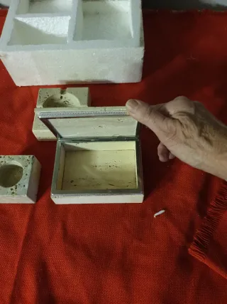 Set fumo vintage in travertino