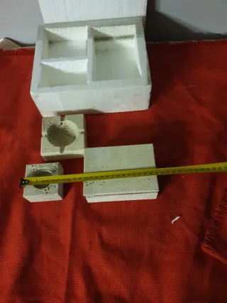 Set fumo vintage in travertino