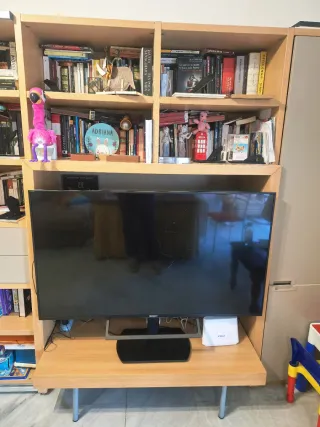 Mueble salón grande con vitrina