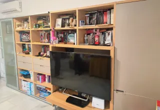 Mueble salón grande con vitrina