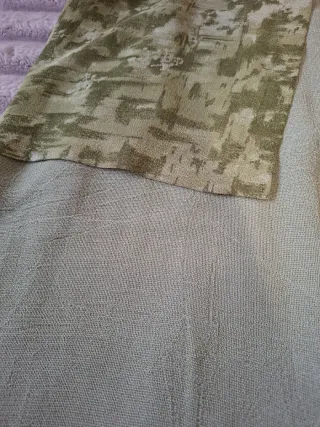 Vestido largo verde estampado