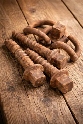 Tirafondos y Grapas Ferroviarias Originales