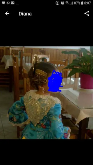 Traje de fallera para niña, para 7 años