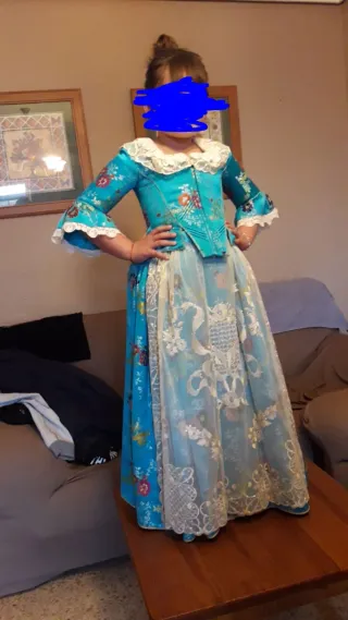 Traje de fallera para niña, para 7 años