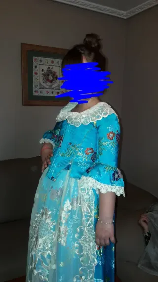 Traje de fallera para niña, para 7 años
