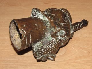 Cabeza África máscara rey Ife Yoruba Nigeria 18 cm