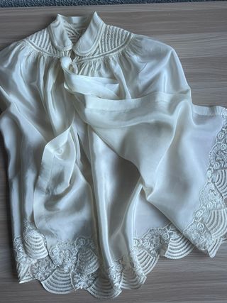 Traje Bautizo Antiguo Seda Principios SXX