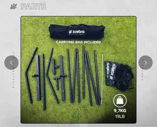 Red oficial de pickleball ZEBRA con bolsa