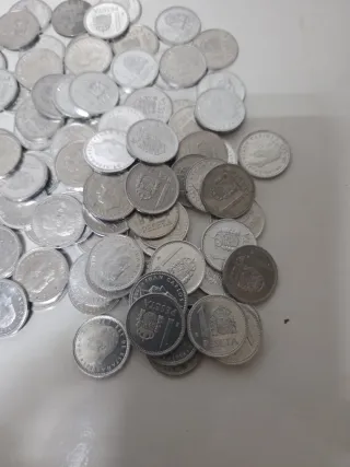 Monedas 1 peseta Juan Carlos I LOTE