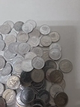 Monedas 1 peseta Juan Carlos I LOTE