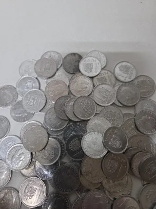 Monedas 1 peseta Juan Carlos I LOTE
