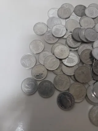 Monedas 1 peseta Juan Carlos I LOTE