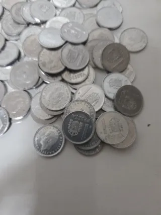 Monedas 1 peseta Juan Carlos I LOTE