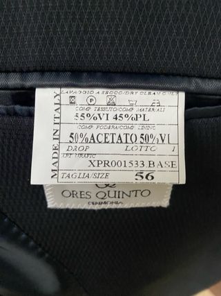 Traje azul marino talla 56