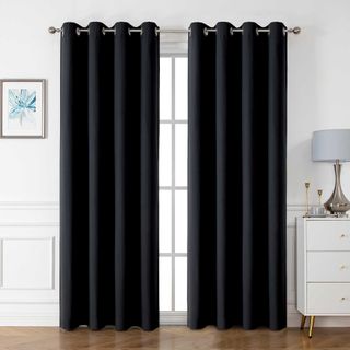 Juego de dos cortinas opacas, ideales para salón o