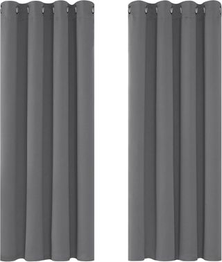 Juego de dos cortinas opacas, ideales para salón o