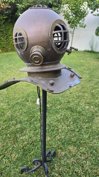 Lámpara Escafandra Vintage Cobre y Hierro