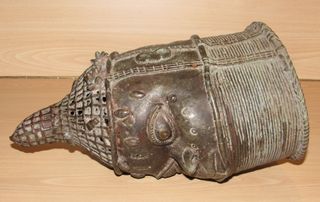 Cabeza Benín África Edo Reina Madre Iyoba 31 cm