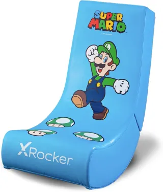 Silla gaming X Rocker Luigi Mario Bross Suelo