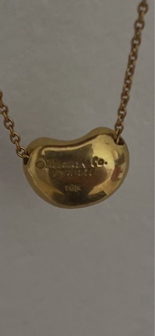 Collar de oro con colgante corazón tifany perrety