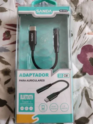 Adaptador USB-C a Auriculares SANDA 10cm