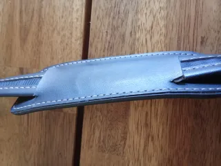 Bolsa retro,  de viaje,  SAMSONITE, azul y marrón.