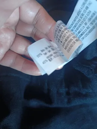 Camisa safari lino negra