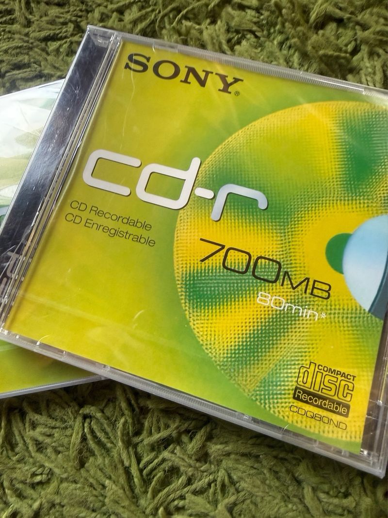 2 CD-R Sony 700MB 80 min grabables afbeelding 2