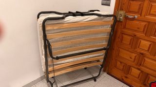 Cama Plegable Metal y Madera