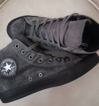 Zapatillas Converse grises altas