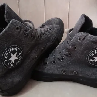 Zapatillas Converse grises altas