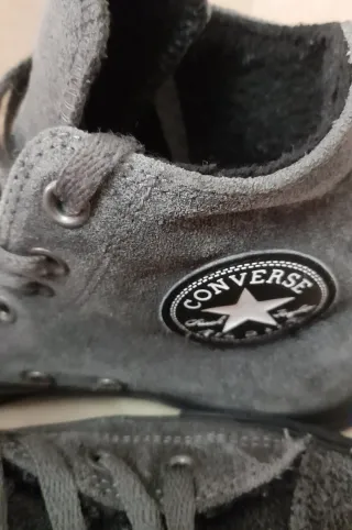 Zapatillas Converse grises altas