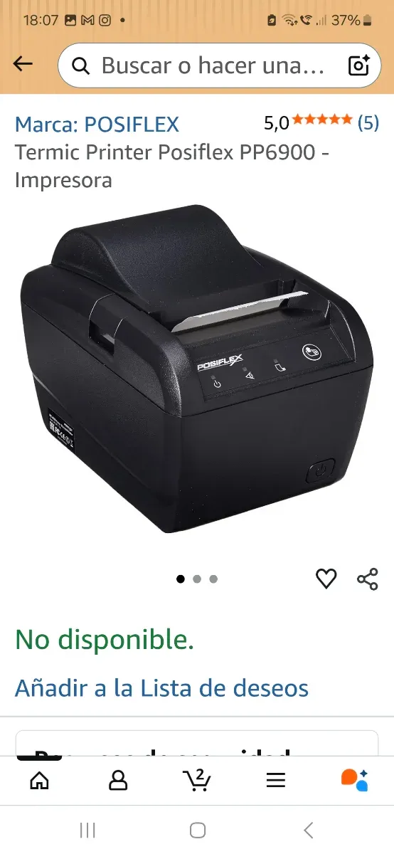 Impresora Posiflex PP-6900 afbeelding 7