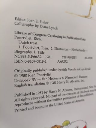 DUTCH TREAT RIEN POORTVLIET THE ARTIST'S LIFE
