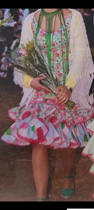 Traje de gitana estampado floral