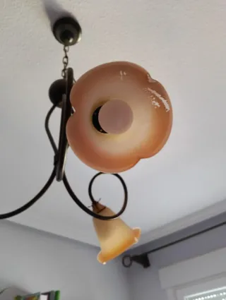 Lámpara de techo 3 tulipas