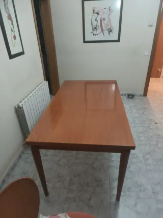 Mesa comedor extensible madera