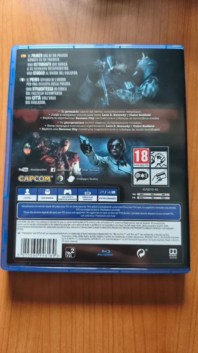 Resident Evil 2 PS4 + Actualización PS5 afbeelding 4