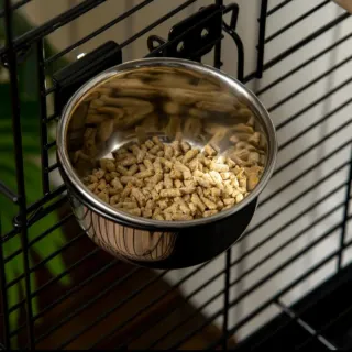 Jaula para pájaros acero con ruedas bandeja Nueva