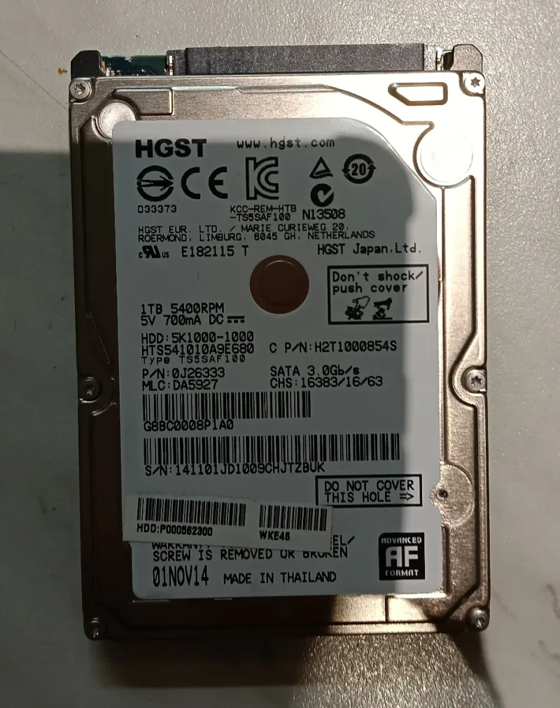 Disco duro Hitachi 1TB
